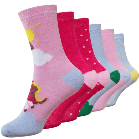 Kids Novelty Soft Funny Casual Unicorn Print Socks
