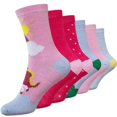Kids Novelty Soft Funny Casual Unicorn Print Socks