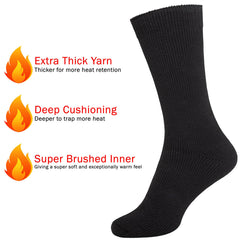 Single Pair of Mens 4.9 tog Thermal Fleece Heat Socks