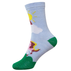 Kids Novelty Soft Funny Casual Unicorn Print Socks