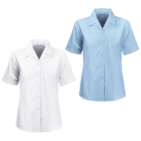 LADIES BLOUSE REVERE COLLAR SHIRT