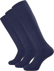 Pack of 3 Kids Boys Anti-slip Plain Football Socks