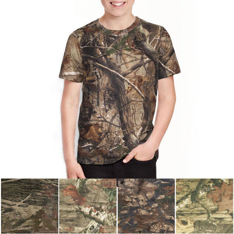 KIDS JUNGLE TREE PRINT T-SHIRTS