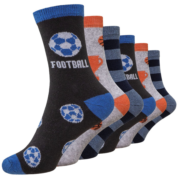kids novelty soft funny casual football socks
