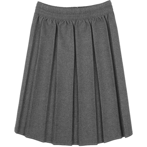 WOMENS LADIES BOX PLEATED SKIRT