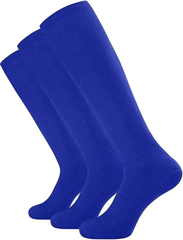 Pack of 3 Kids Boys Anti-slip Plain Football Socks