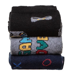 Kids Novelty Soft Funny Casual Game Over Print Socks