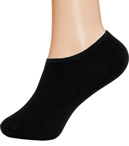 3 Pairs of Women Invisible Sock Black