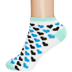 6 Pairs Ladies Trainer Socks Girls Liner Sports Adults Womens Funky Designs 4-7