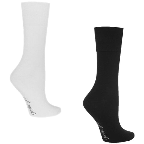 NON-ELASTICATED GENTLE GRIP SOCKS MEN LADIES BOYS GIRLS DIABETIC PAIRS OF 3 6 12