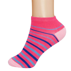 6 Pairs Ladies Trainer Socks Girls Liner Sports Adults Womens Funky Designs 4-7