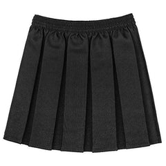 New Girls Box Pleated Skater Skirt Kids School Uniform Sports Elasticated Waist 2-18 Years Age