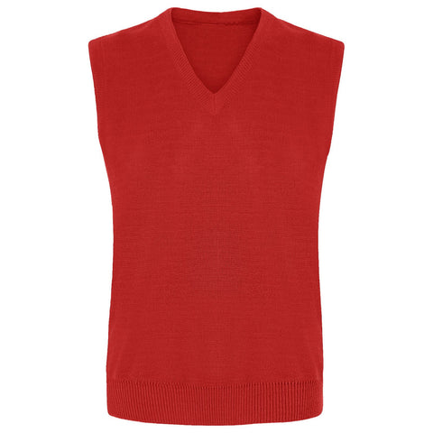 KIDS BOYS GIRLS V NECK SLEEVELESS KNITTED TANK TOP JUMPER UNIFORM SCHOOL WEAR