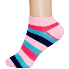 6 Pairs Ladies Trainer Socks Girls Liner Sports Adults Womens Funky Designs 4-7