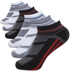 6 Pairs Of Mens Low Cut Socks Design 8