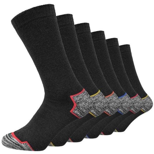 3 Pairs Men's Heavy Duty Socks Toe & Heel-1