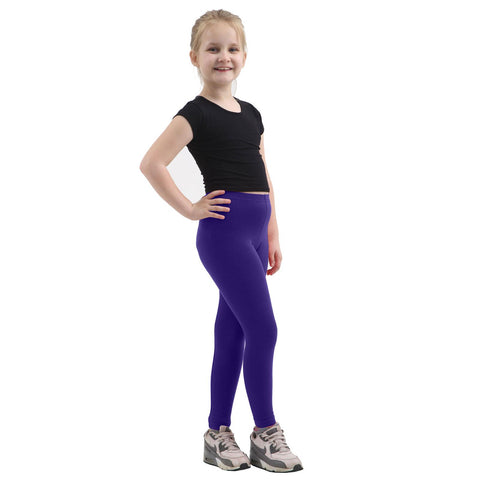 GIRLS FULL LENGTH COTTON LEGGINGS