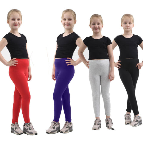 GIRLS FULL LENGTH COTTON LEGGINGS