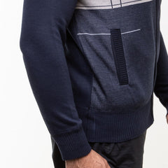 Men's Classic Front Zipper Knitted Jumper