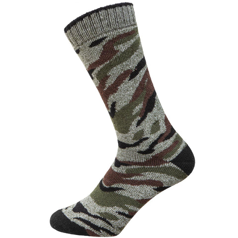 3 Pairs Camouflage Men's Heavy Duty Socks