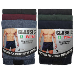 NEW MENS CLASSIC JERSEY BOXER BASIC BRIEFS PANTS COMFORT FIT STRETCHY UNDERWEAR