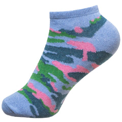 3 Pairs of Ladies Low Cut Ankle Socks Trainer Socks Camouflage