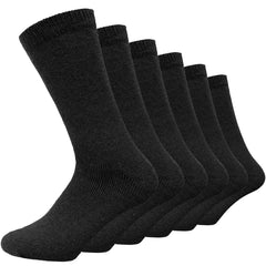 3 Pairs Black Men's Heavy Duty Socks
