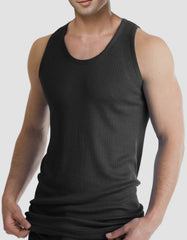 Men Thermal Ribbed Sleeveless Vets Base Layer Top