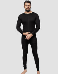 Mens Thermal All-In-One Baselayer Zip-Up Bodysuit