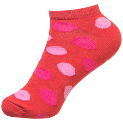 3 Pairs of Ladies Low Cut Ankle Socks Polka Design 2