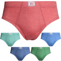 6Pairs Ribbed Brief Assorted