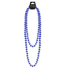 48” LONG NEON PLASTIC BEADS NECKLACE