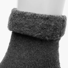 3 Pairs Mens Non-Elastic Black/Grey/Navy thermal Socks