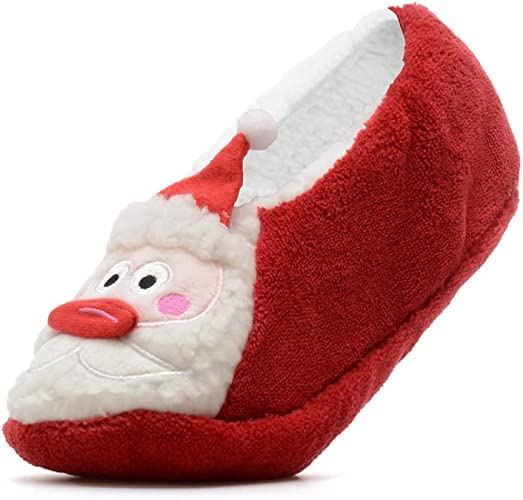 LADIES SHERPA CHRISTAMS SLIPPERS