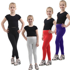 GIRLS FULL LENGTH COTTON LEGGINGS