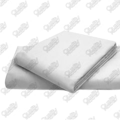 PLAIN FITTED COT BED COTTON SHEETS