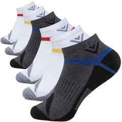 6 Pairs Of Mens Low Cut Socks Design 9