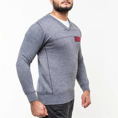 Men's Striped Knit Pullover Sweater