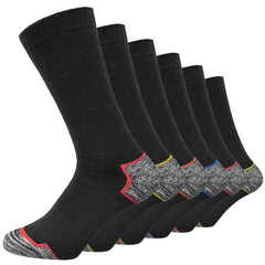 6 Pairs Men's Heavy Duty Socks Toe & Heel-1