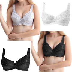 NEW WOMEN LADIES LACE BRA SEXY FULL CUP UNDERWIRED FULL SUPPORT ULTIMATE COMFORT