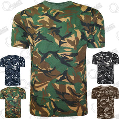 KIDS CAMOUFLAGE T SHIRT CAMO ARMY COMBAT MILITARY HUNTING FISHING TOP VEST 3-14