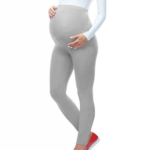 NEW MATERNITY COTTON LEGGINGS FULL ANKLE LENGTH PREGNANCY COMFORTABLE PLUS SIZE