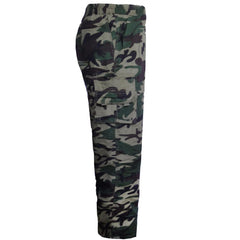 Mens Thermal Fleece Lined Trousers Camouflage Cargo Combat Elasticated Waist Full Length Bottoms Pants S M L XL XXL