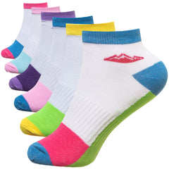 6 Pairs Ladies Trainer Socks Girls Liner Sports Adults Womens Funky Designs 4-7