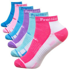 3 Pairs Ladies Trainer Socks Girls Liner Sports Adults Womens Funky Designs 4-7